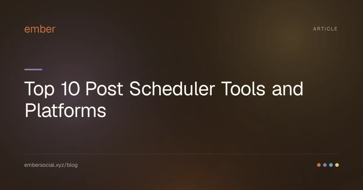 Cover image for post-scheduler